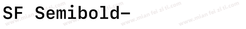 SF Semibold字体转换